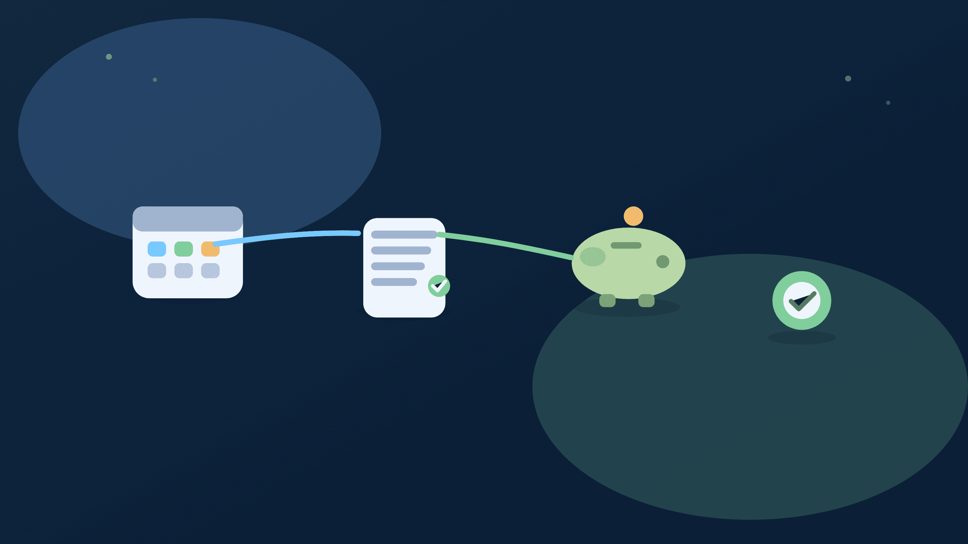Abstract annual-renewal planning visual for insurance, registration, and subscription due windows