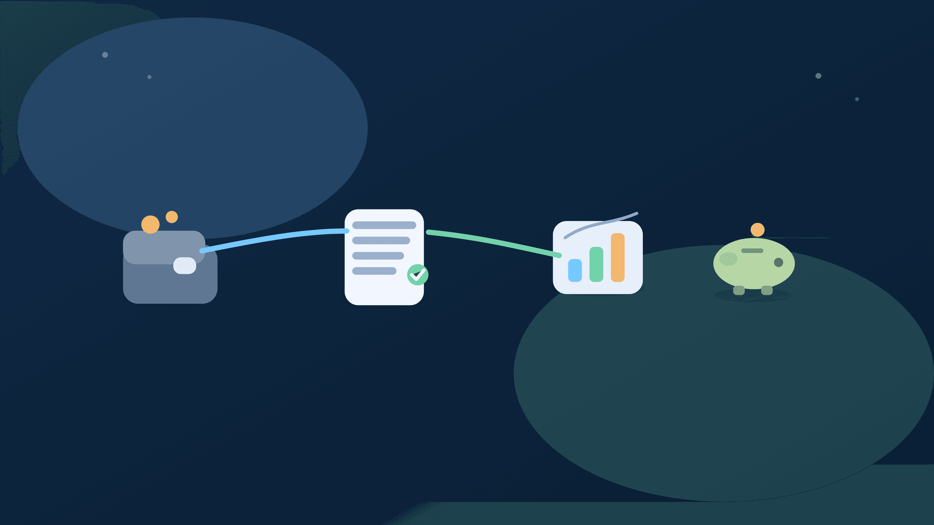 Abstract take-home income planning visual for tax-aware bill timing and monthly cash-flow stability