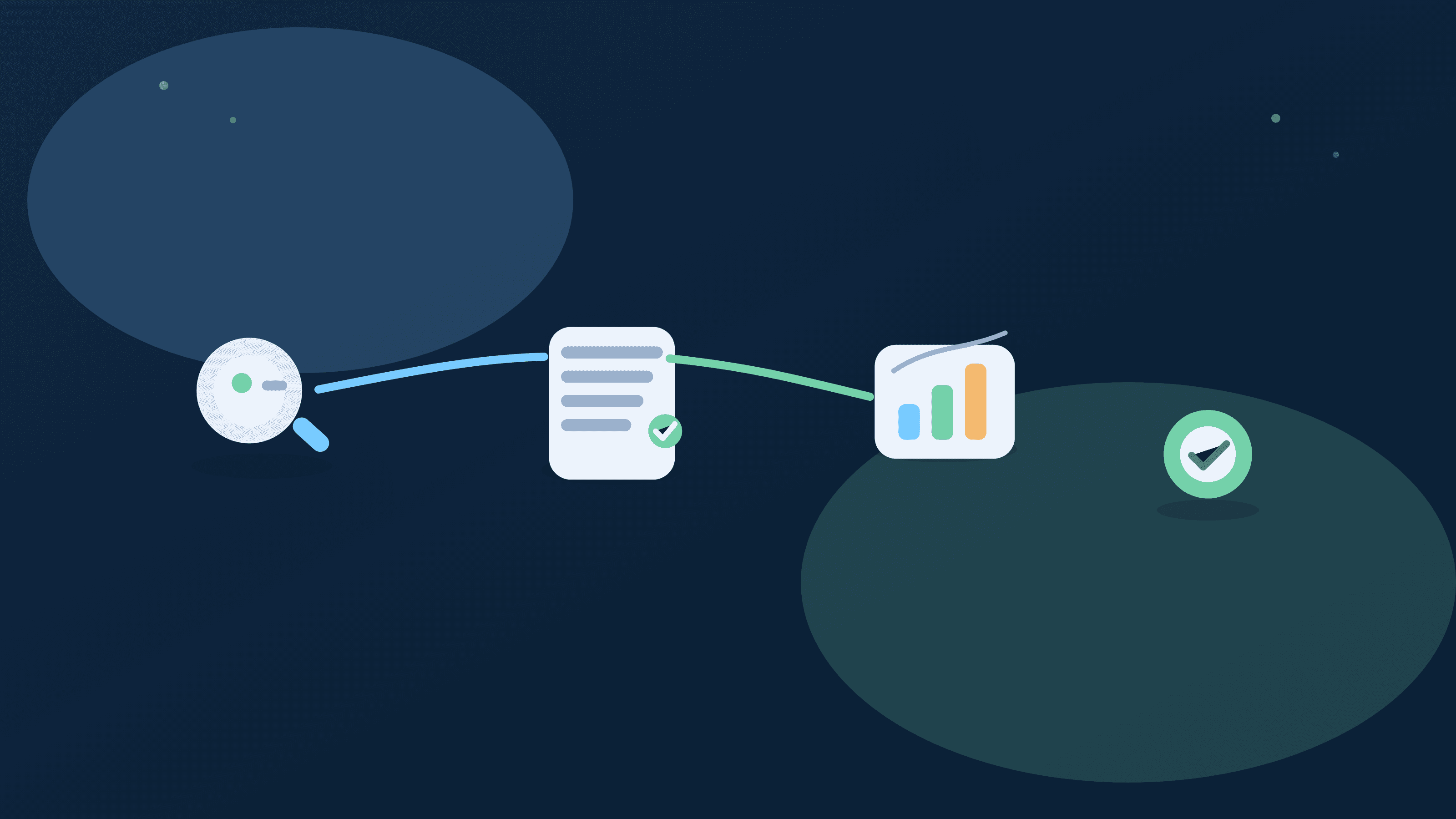 Stitch chart silhouette illustration for month-over-month spending change analysis