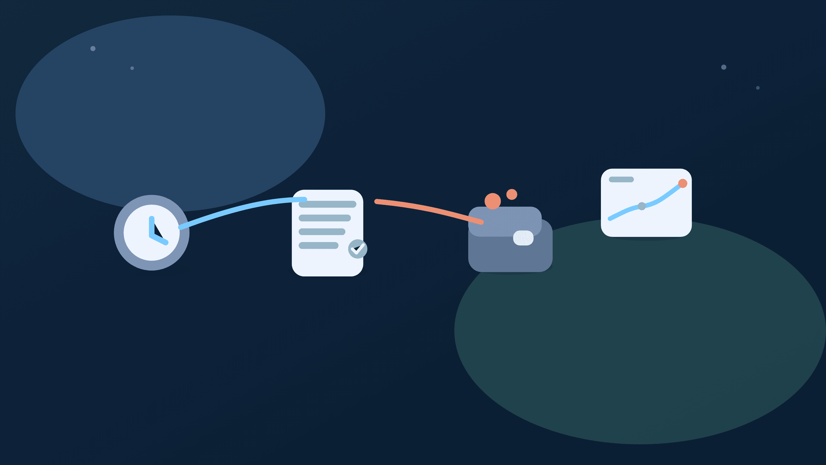 Abstract pre-payday pressure visual for clustered bills and near-term cash timing decisions