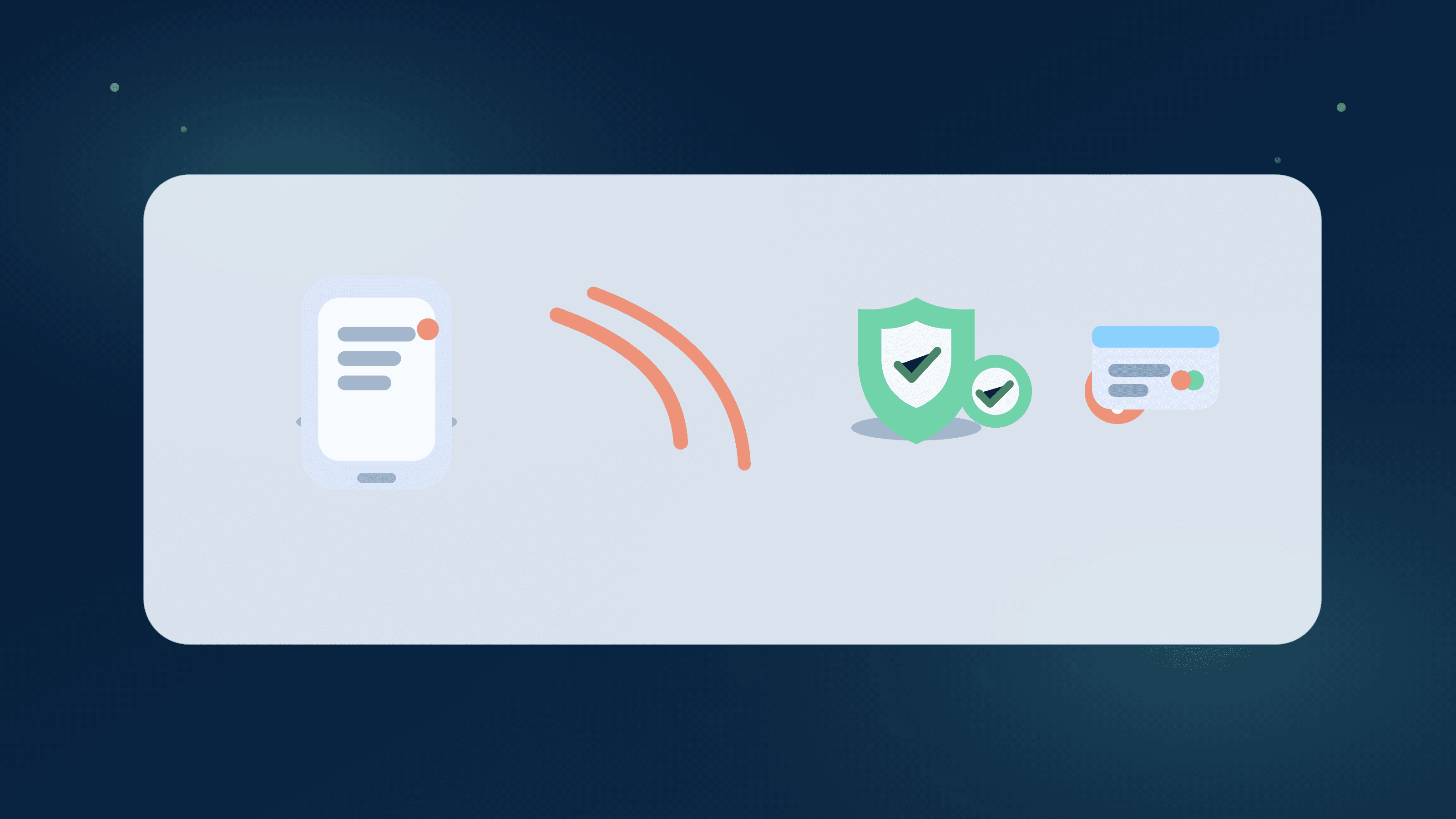 Generated illustration of a suspicious voice-call path being intercepted by identity verification and account-protection checks