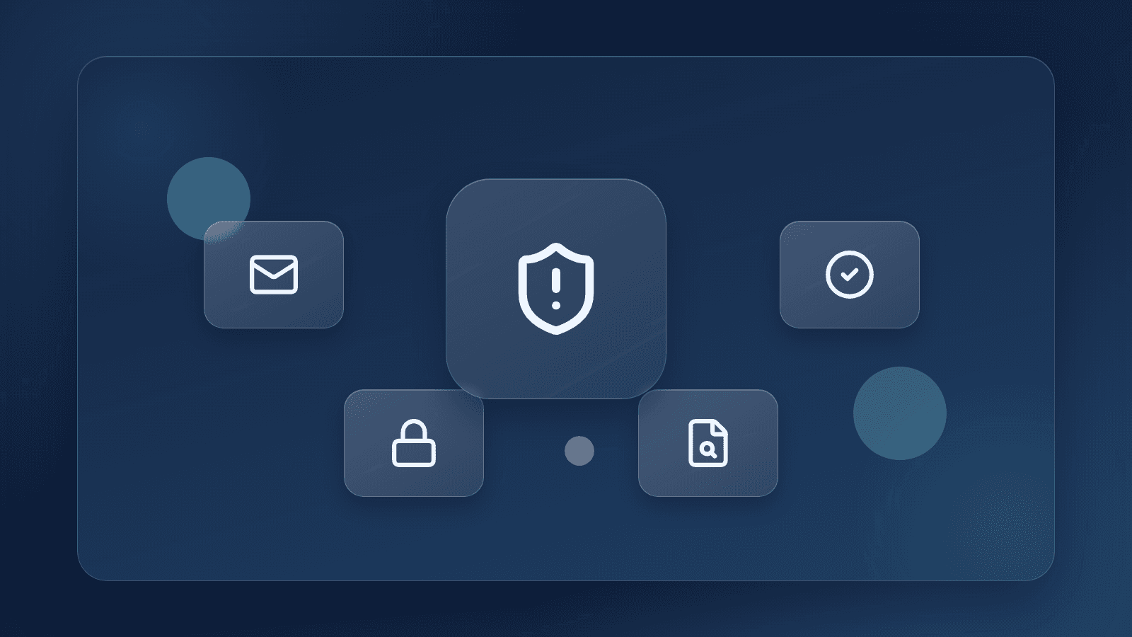 Generated illustration of phishing and check-fraud alerts being filtered through a two-channel verification shield