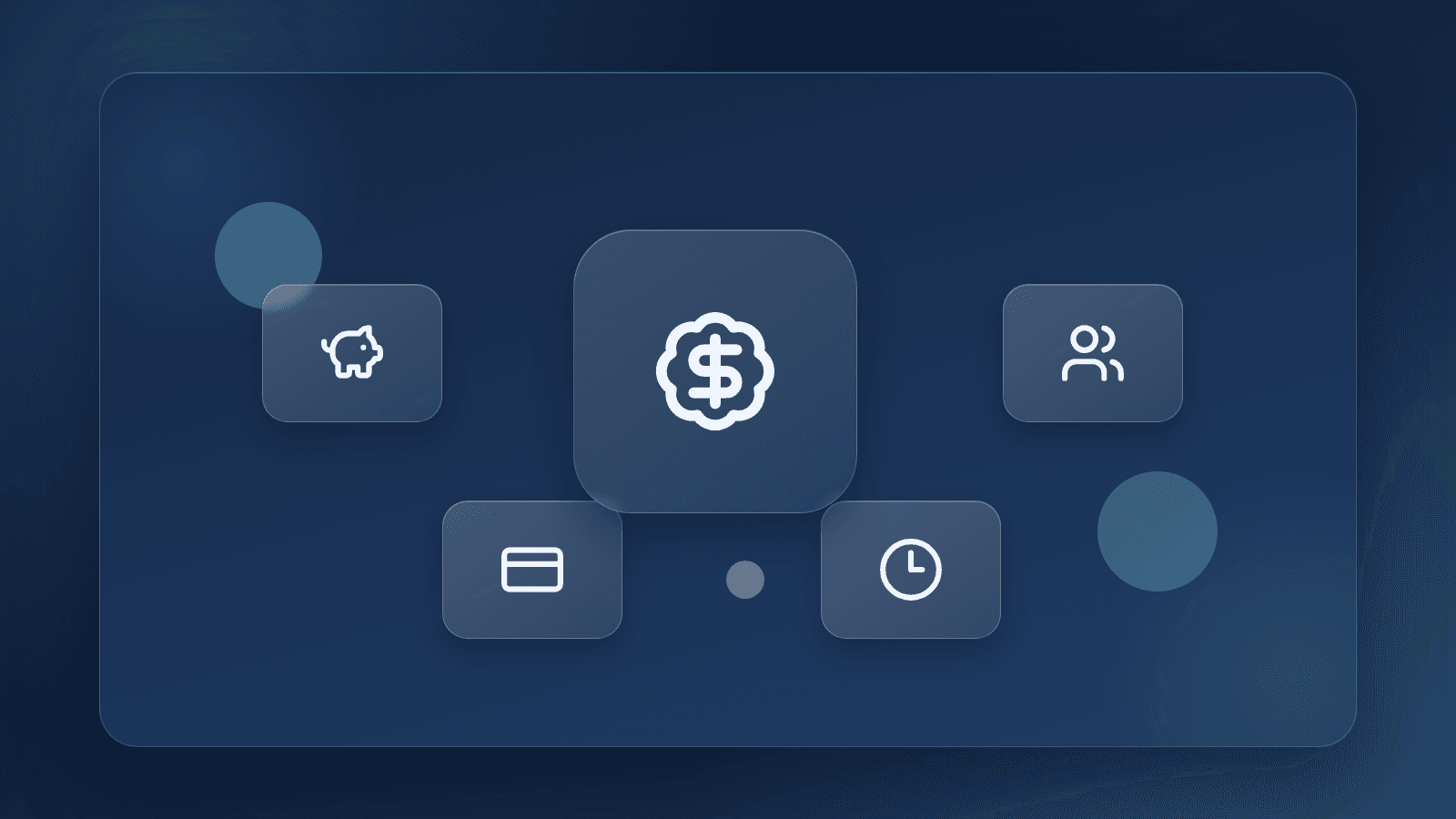 Generated illustration of a rate-hold signal feeding into a 60-day household cash-flow action board