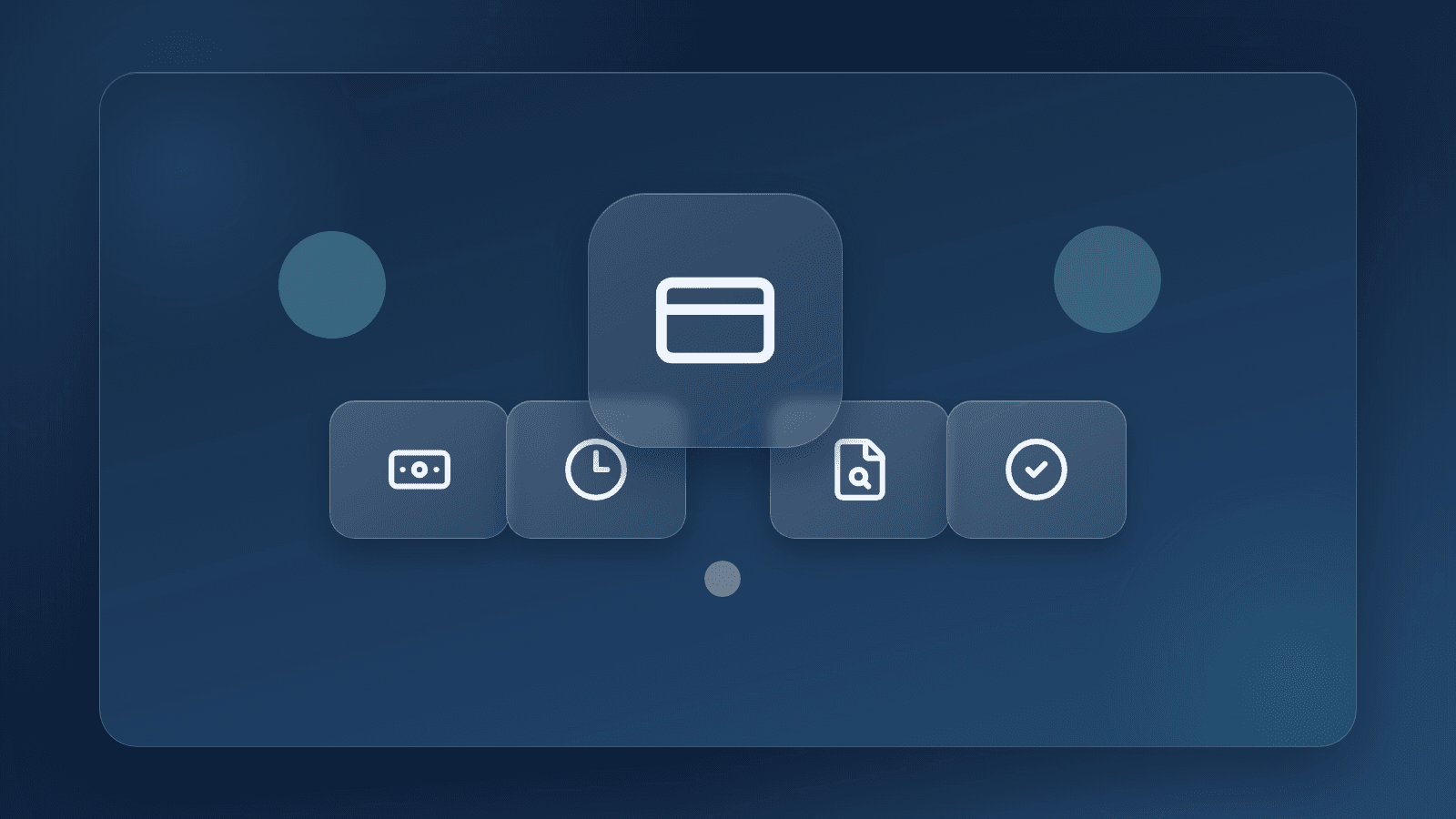 Generated account-setup illustration showing direct-deposit timing checks and phased bill-pay migration
