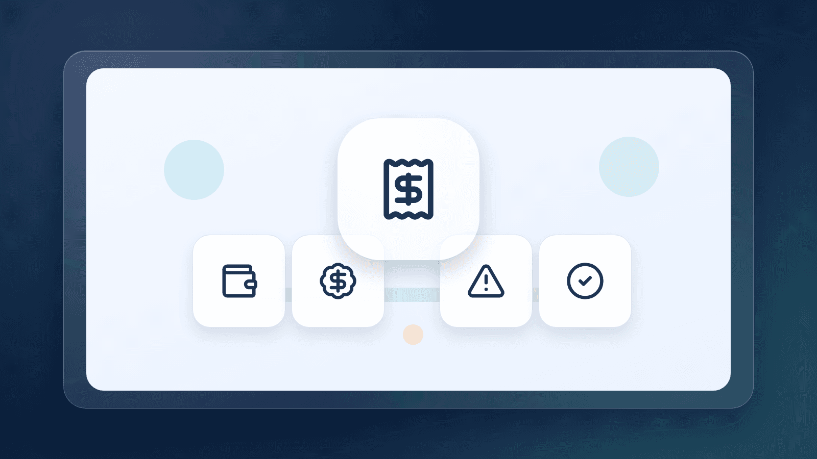 Illustration of grocery basket items passing through a unit-cost tracking checklist
