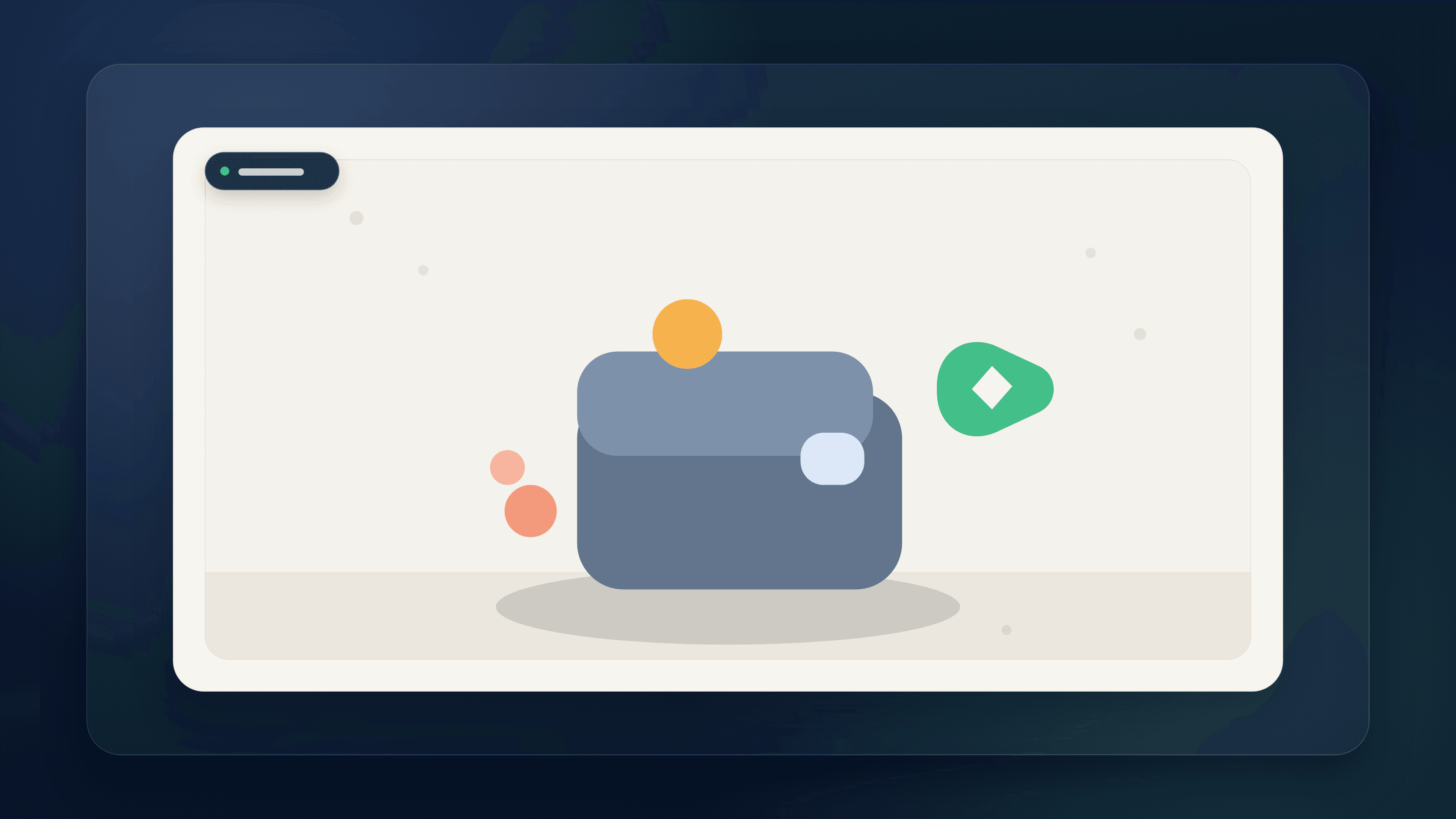 Generated illustration showing bill lanes converging into a guarded cash buffer