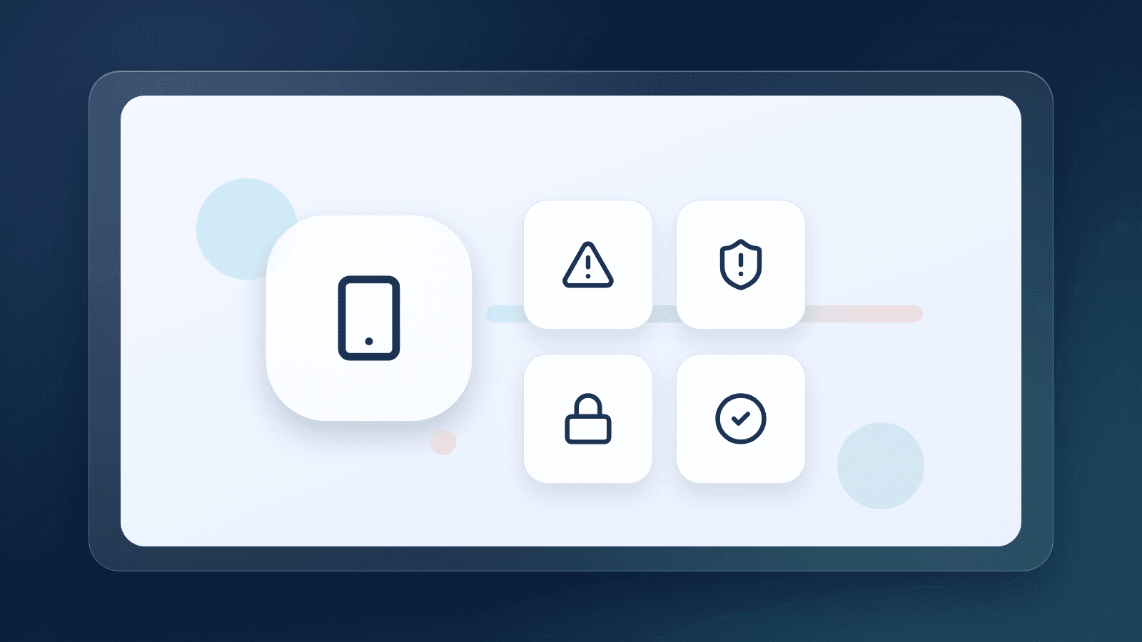 Illustration of a suspicious phone call halted by verification and security checkpoints