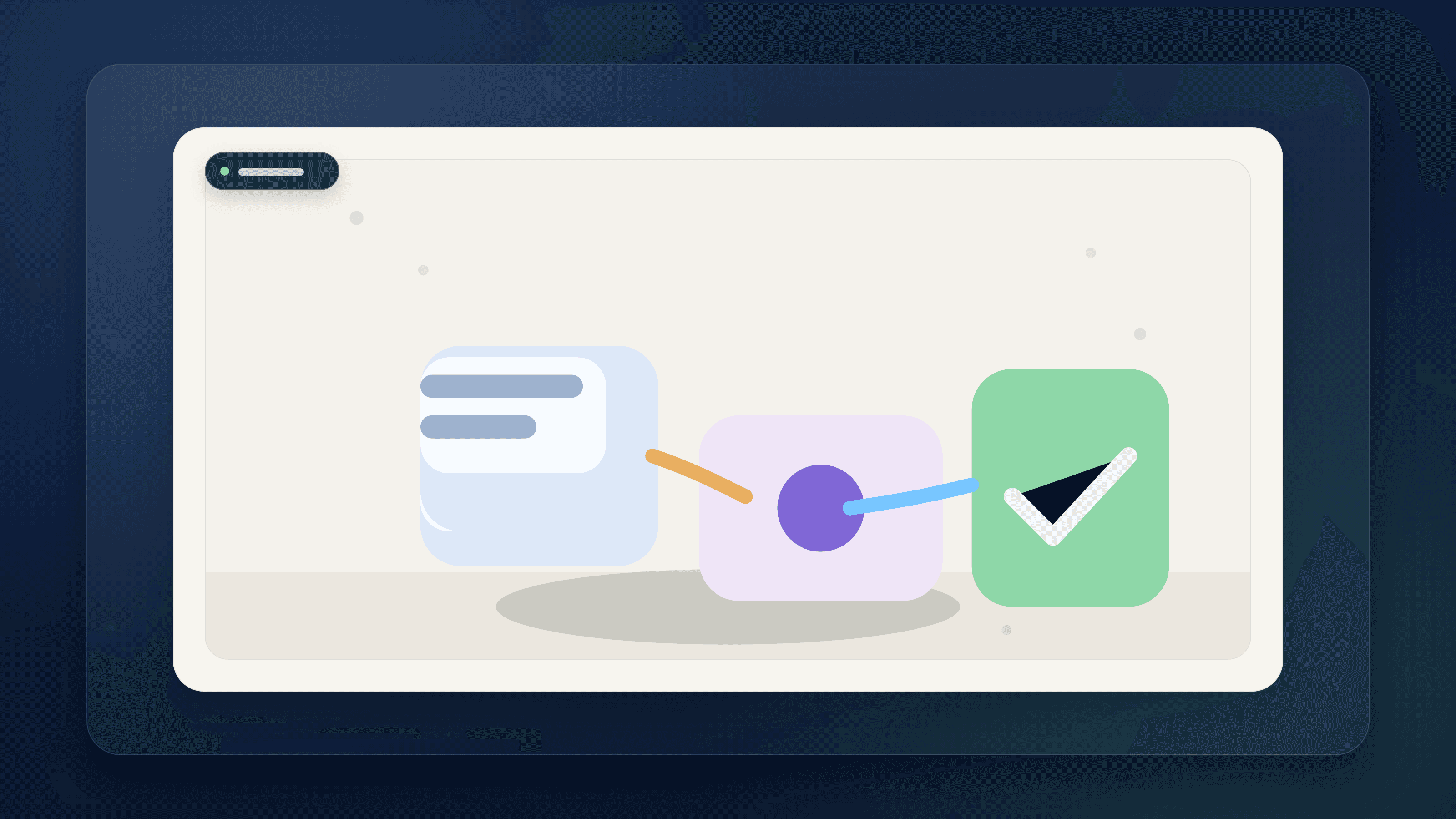 Generated illustration of two app decision paths converging into a weekly money workflow check