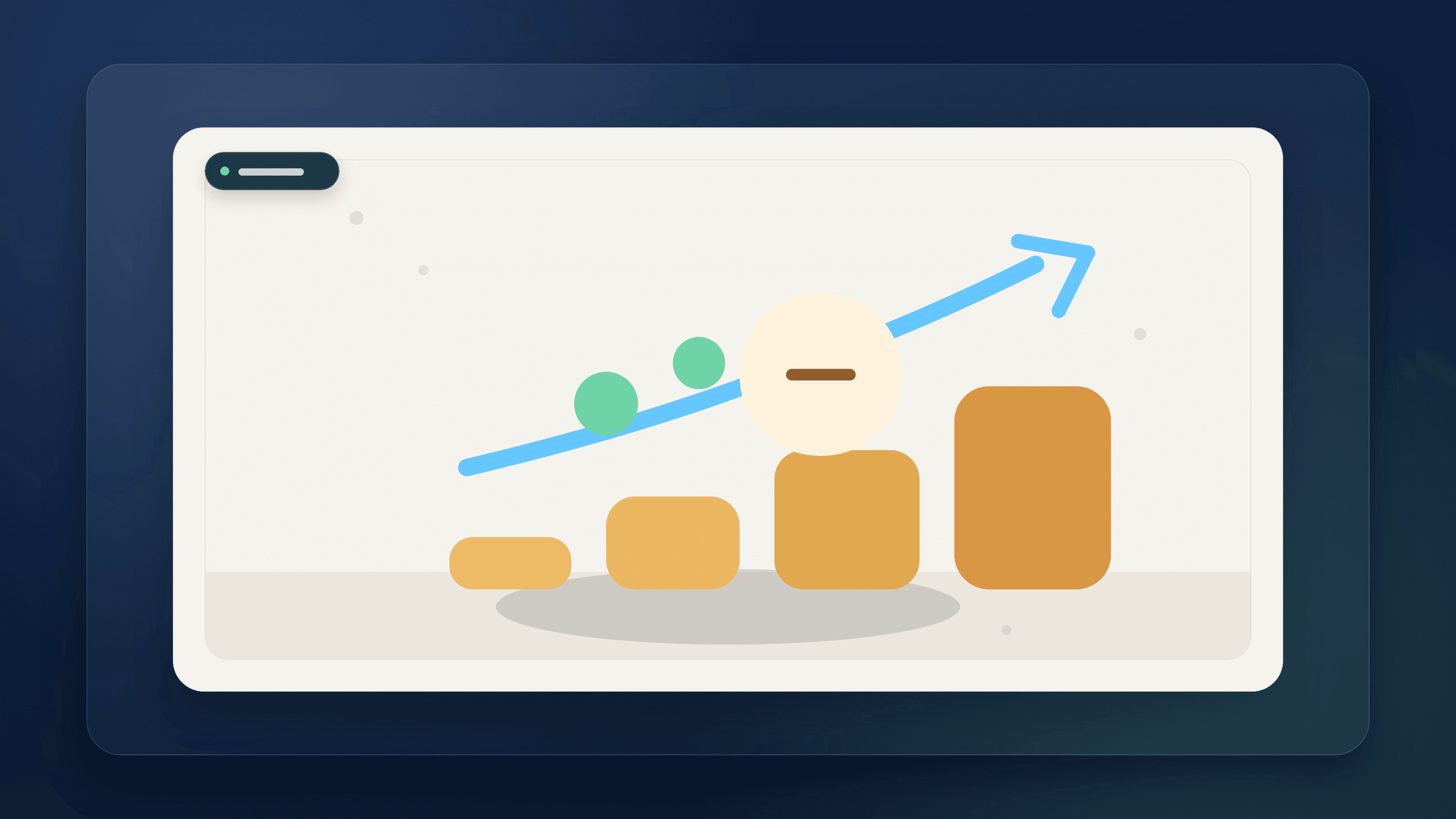 Generated illustration of subscription lanes increasing gradually and being rebalanced by a review checkpoint
