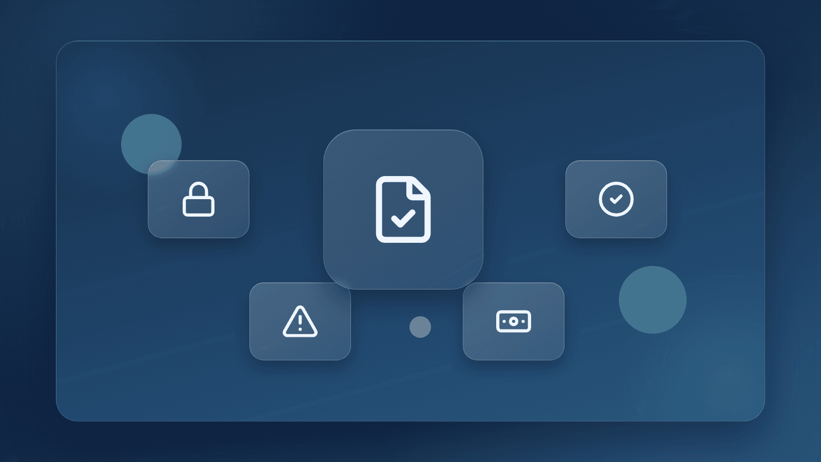 Generated illustration of a consumer checklist for account links, recurring drafts, and alerts